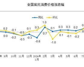 国家统计局：8月CPI同比上涨0.6% 食品领涨，猪肉贡献显著