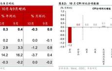 食品及油价下行拖累价格指标 10月通胀数据点评