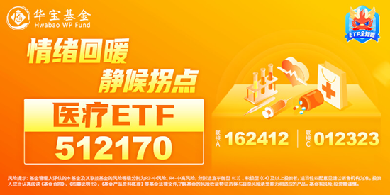 强势反弹！医疗ETF（512170）上探3.87%！医械股领涨，美好医疗暴拉12%